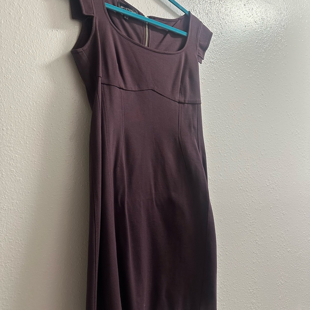 Elegant Purple Midi Dress